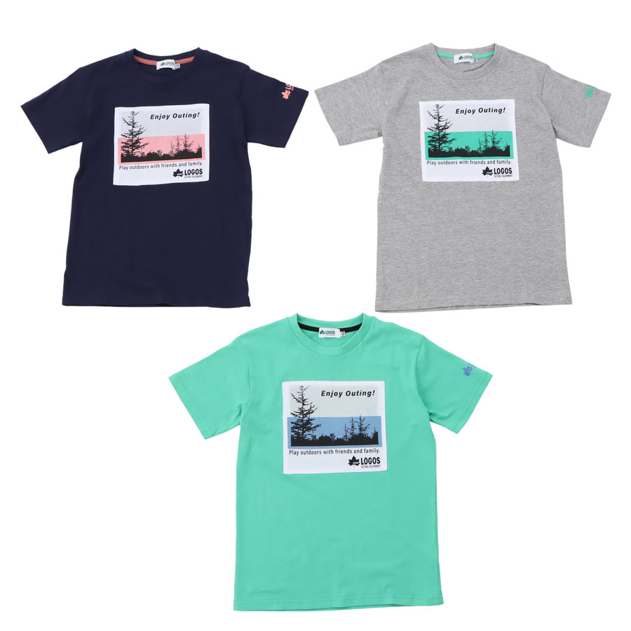 楽天市場 Logos ロゴス 半袖tシャツ キッズ ジュニア 130 140 150 160 紺 緑 グリーン グレー おしゃれ かっこいい 子供服 小学生 学校 保育園 幼稚園 男子 男の子 女の子 スポーツ アウトドア ブランド ボーイズ ガールズ 秋 春 夏
