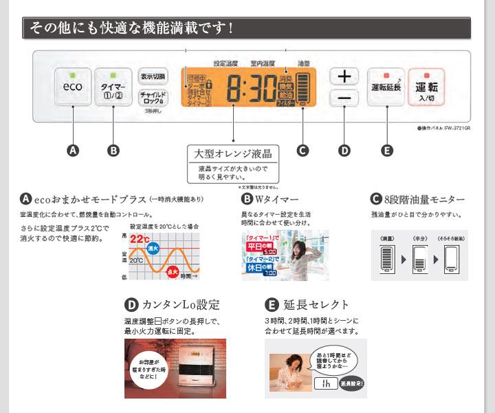 楽天市場 メーカー取寄せ ダイニチ 石油ファンヒーター 9lタンク Grシリーズecoおまかせモード パワフル秒速消臭 木造12畳まで コンクリート17畳まで長期3年メーカー保証商品fw 4721grスノーホワイト W エイ ワン