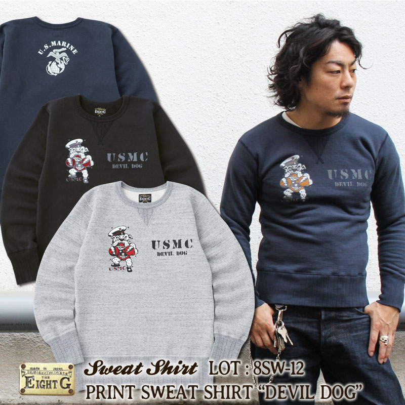 楽天市場】スウェット メンズ アメカジ 長袖 プリント 綿100