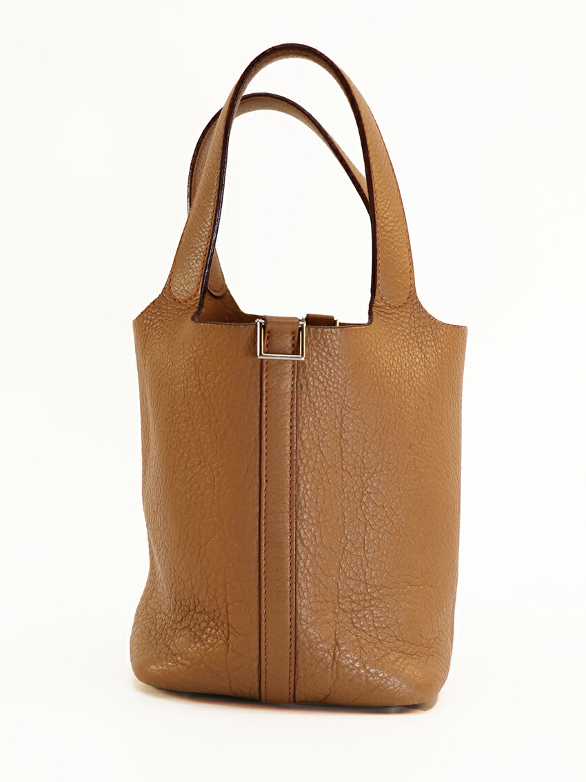 【中古】エルメス 【HERMES】 ピコタンPM ルージュアッシュ トゴ ハンドバッグ トートバッグ