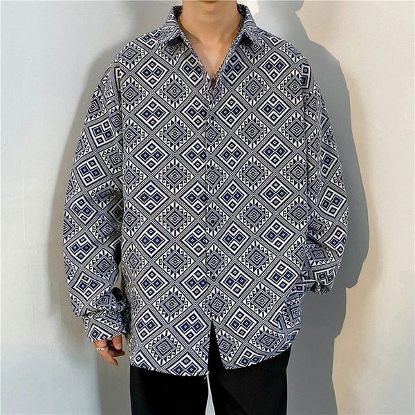 幾何柄 ひし形 ジャカード ゴブラン風 ジオメトリック 幾何学模様 トライバル柄 民族柄 ネイビー ブルー ブラック 長