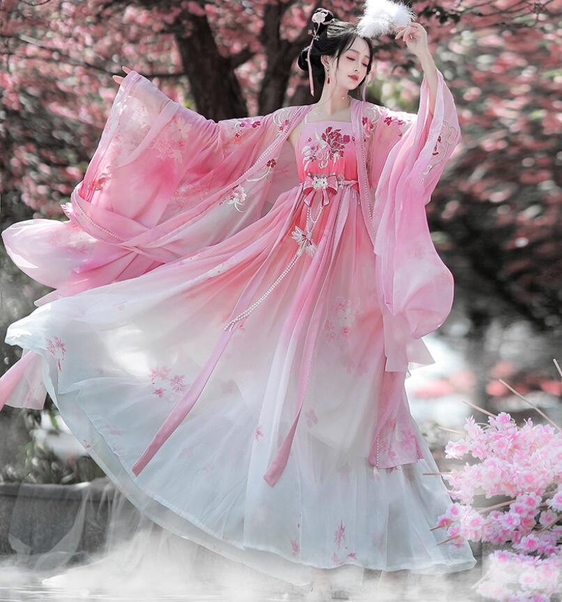 豪華 唐装漢服 貴妃服 華流コスプレ衣装 古代宮廷美人服 精巧な刺繍 中華服 コスプレ コスチューム 学園祭 文化