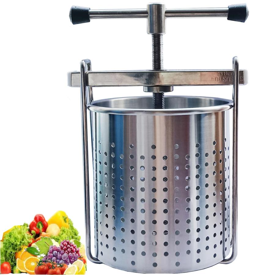 (2L) 304ステンレス鋼 蔬菜しぼり器 御勤め用 フルーツジュース絞り器 蔬菜絞り機 小型 手動 器 絞り 果物 蔬菜 干上がる機