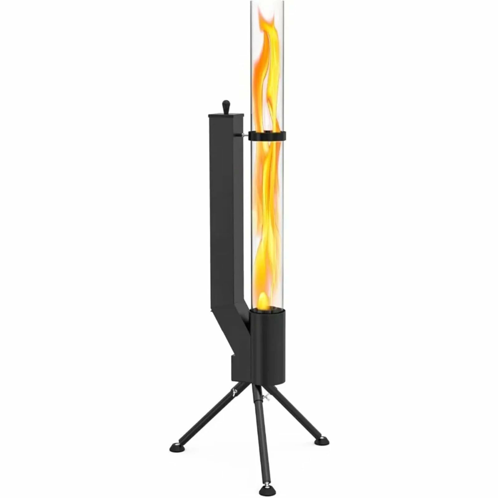 58inペレットストーブ、中庭暖房器木質ペレットヒーター、露天用ペレットファイヤーピット - 無煙木質ペレット燃えさかる炎
