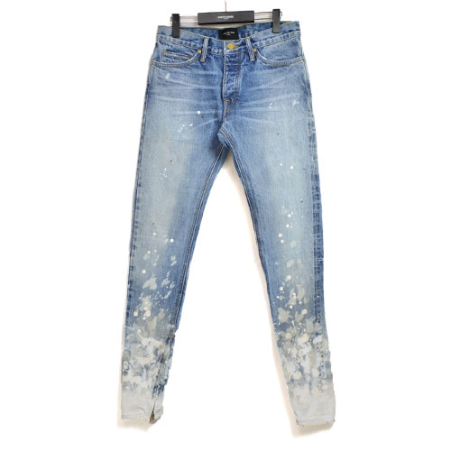 FEAR OF GOD - The Vintage Bleach Selvedge Romper Denim Jean FIFTH COLLECTION ヴィンテージ ブリーチ セルビッジ ロンパー デニム ジーンズ フィアオブゴッド 5th コレクション|EIGHTH SENSE 店