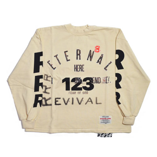 予約販売 FEAR OF GOD X RRR 123 REVIVAL L S T SHIRTフィアオブゴッド