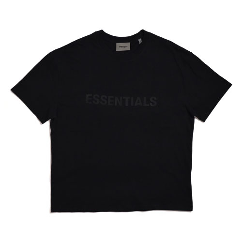 FOG - FEAR OF GOD Essentials Black T-Shirt フィアオブゴッド エッセンシャルズ ティーシャツ BLACK 黒いこと Tシャツ・カットソー-メンズファッション