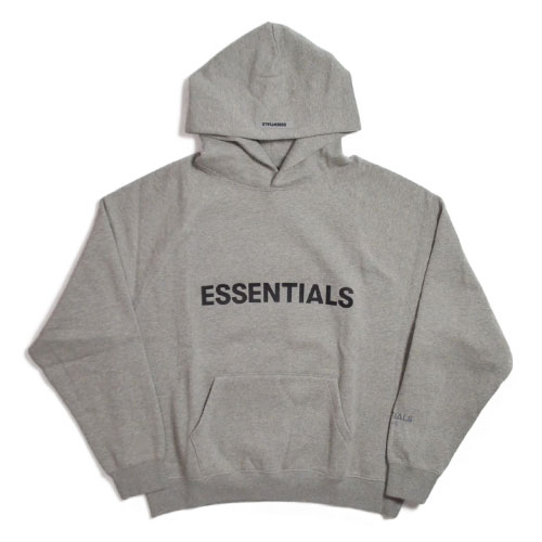 FOG - FEAR OF GOD Essentials Oatmeal Hoodie フィアオブゴッド エッセンシャルズ パーカ プルオーバー ヘザーオートミール LOGO ロゴ