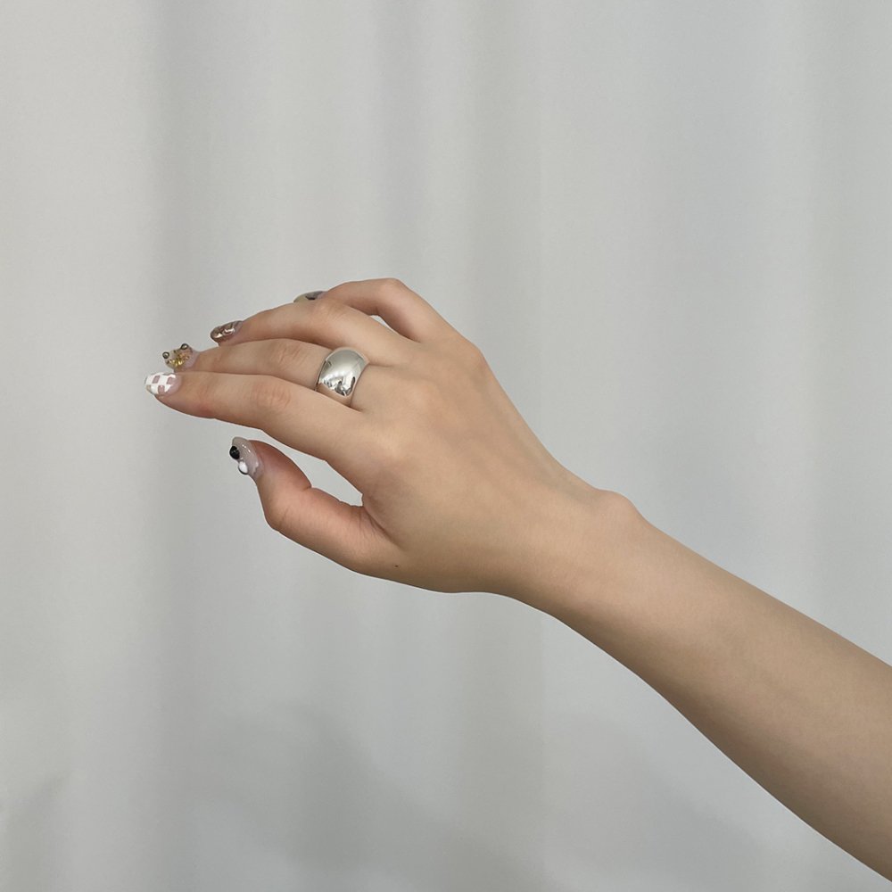 BYOKA ビョーカ R1101 BARREL RING リング シルバー プレゼント レディース アクセサリー 人気 11号 13号 15号 セレクト ファッション 大人 カジュアル ぽってり ワイド ぷっくり 指輪 ワンポイント|ジュエリー/ファッション EHS