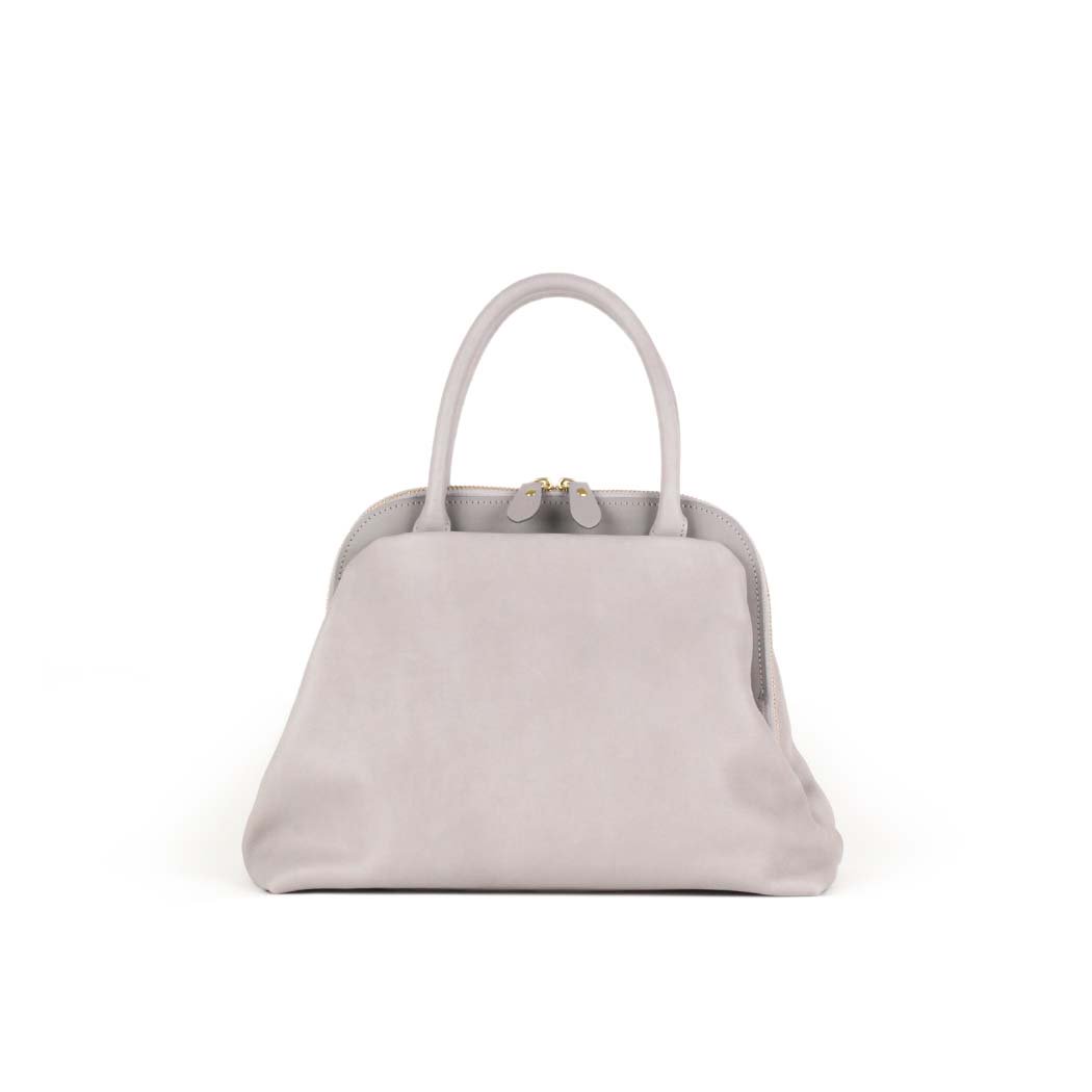 Ense アンサ レディース バッグ pens502 gamaguchi bag S ガマグチ 2Way レザー グレージュ トートバッグ ショルダー 無地 本革 シンプル 仕事 オフィス 通勤 鞄 斜め掛け ポシェット ファッション 2WAY グレー