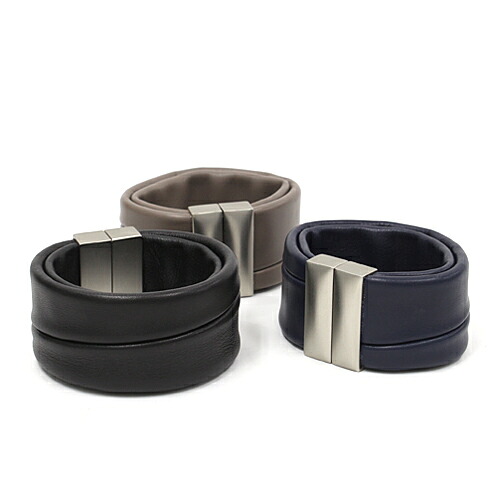 Ense アンサ レディース smooth bangle レザー バングル スムース シルバー lp05s 全3色 アクセサリー 20代 30代 40代 50代 60代
