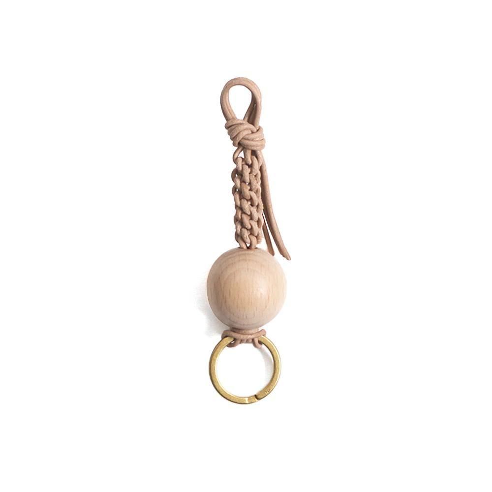 _Fot フォート 1607a Knot ball_charm レザー キーチャーム - ナチュラル キーホルダー シンプル カジュアル 人気 大人 20代 30代 40代 50代 60代 レディース バッグ チャーム キーリング｜ジュエリー／ファッション　EHS 9,768円