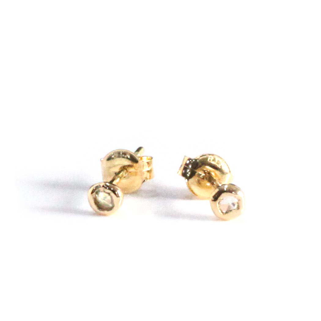 イロンデール エペパン hirondelle et pepin ピアス k18 hp-307 ミニローズカットダイヤピアス (両耳タイプ) レディース ギフト アクセサリー ジュエリー ミニマル ピアス｜ジュエリー／ファッション　EHS