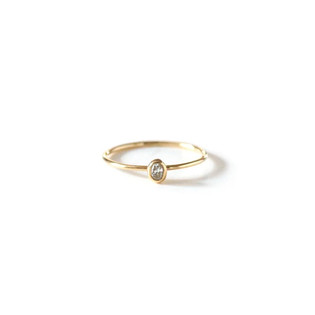 イロンデール エペパン hirondelle et pepin リング k18 hr-358 オーバルダイヤリング レディース 指輪 ギフト 記念日 アクセサリー ジュエリー 20代 30代 40代 50代 プレゼント