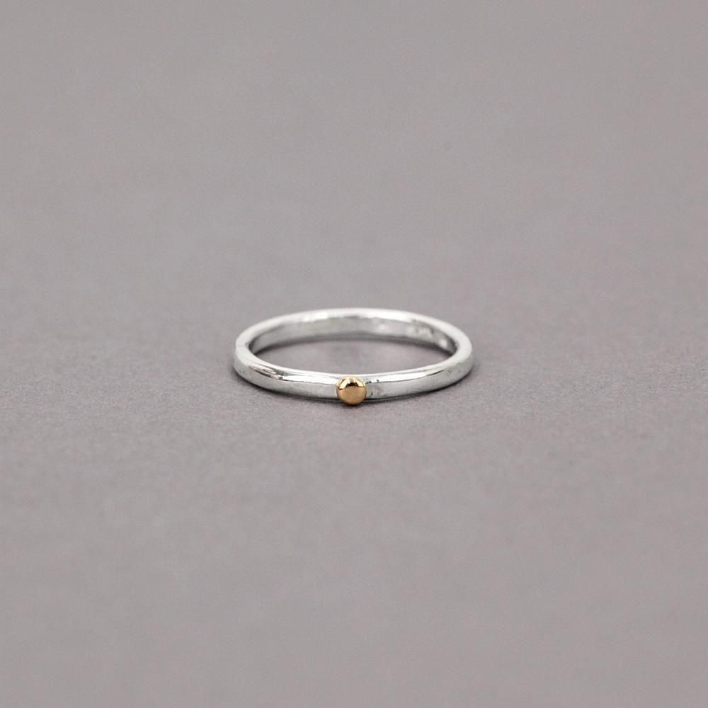 hirondelle et pepin (イロンデールエペパン) シルバー950 18k sr-26ss-69 flaque d’eau フラック ドー 水たまり リング