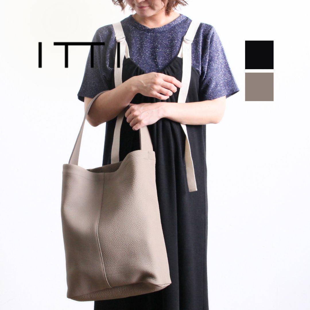 ITTI イッチ バッグ MARY BUCKET SHOULDER DIPLO SKY ショルダーバッグ - 全2色 ITTI-BAG-059-A レディース レザー ショルダー バッグ シンプル ブラック トープ