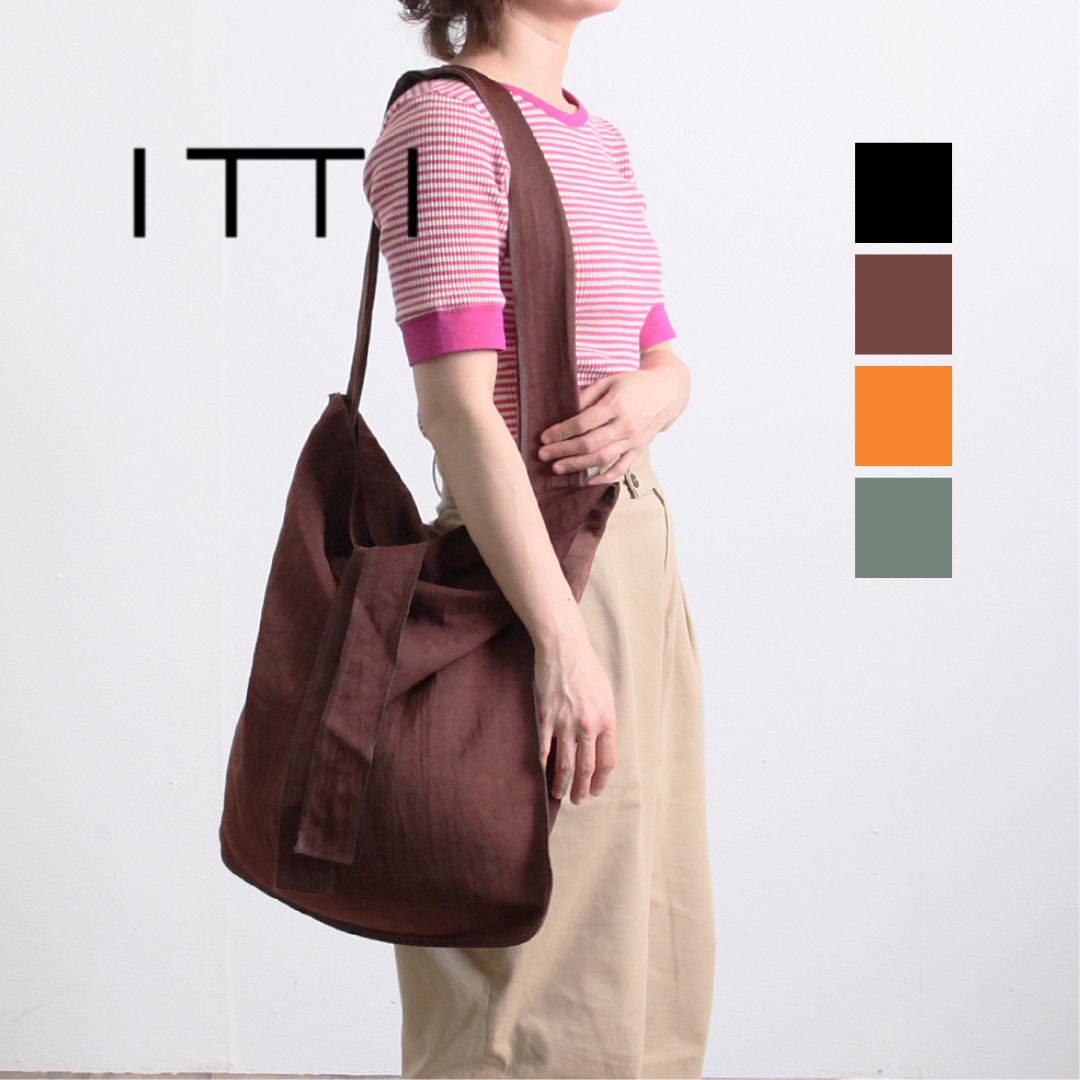 ITTI バッグ ITTI-BAG-131-CB イッチ MARY INSIDE OUT TOTE - L / CERATO BRIGHT / トートバッグ - 全7色 ブラック ブラウン レッド ダークグリーン ミントグレー ラベンダー グレー 新色入荷