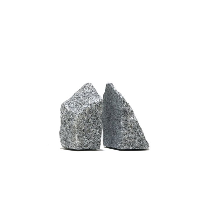 楽天市場】【AJI PROJECT】本立て ブックエンド【細目】自然石使用