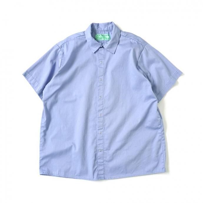 UNIVERSAL OVERALL Co. / Wrinkle-Resistant Cotton Work Shirt - Light Blue ユニバーサルオーバーオール 半袖ワークシャツ USA企画 845 ライトブルー
