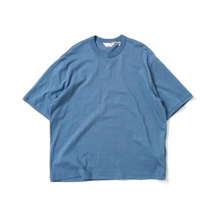 STILL BY HAND スティルバイハンド / CS07252 - SMOKE BLUE シルクネップ 半袖Tシャツ スモークブルー|ジュエリー/ファッション EHS