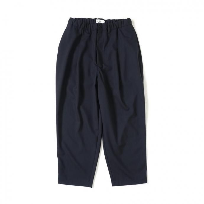 STILL BY HAND スティルバイハンド / PT09261 - BLACK NAVY サマーウール ワイドパンツ Summer wool wide pants 16,632円