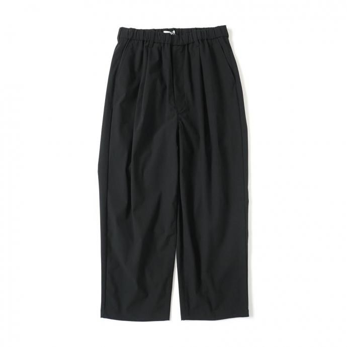 kontor / KON-PT01261 - BLACK リラックスフィット ジャージーパンツ Relaxed-fit jersey trousers