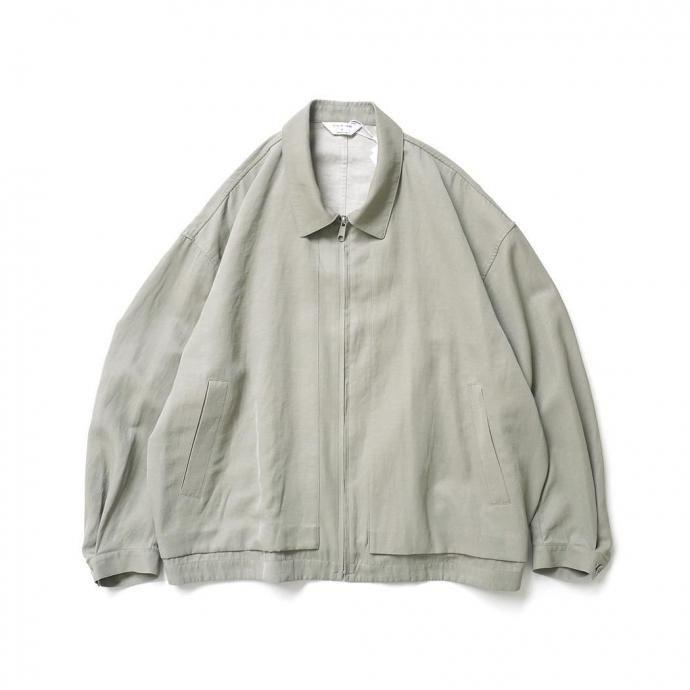 STILL BY HAND スティルバイハンド / BL05261 - SAGE ピグメントプリント ジップアップブルゾン Pigment print zip up blouson