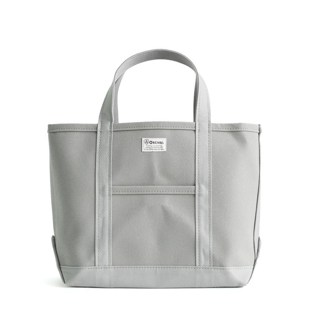 ORCIVAL (オーシバル) / OR-H0284 KWC キャンバス トート バッグ Mサイズ - GREYISH GREEN A4 無地 大容量 通勤 通学 大学生 オーチバル 鞄 帆布 丈夫 強い 軽い 軽量 肩掛け シンプル グレー|ジュエリー/ファッション EHS
