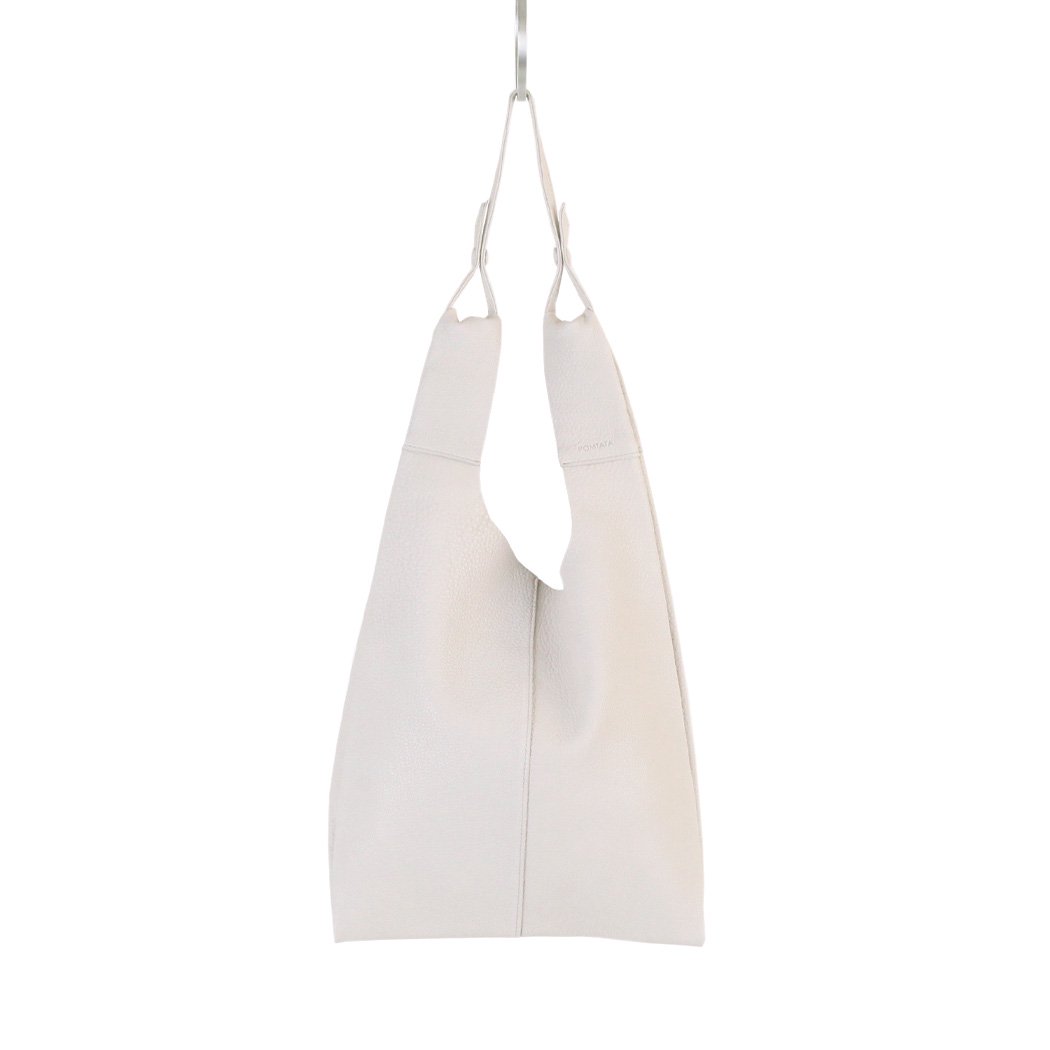 ポンタタ バッグ POMTATA P2508 MEL TOTE BAG オフホワイト 121-3731 トートバッグ レザー 本革 日本製 無地 黒 ショルダーバッグ ショッパーバッグ ショッパー型 A4サイズ対応 鞄 斜め掛け 肩掛け レディース トート オフィス ビジネス|ジュエリー/ファッション EHS