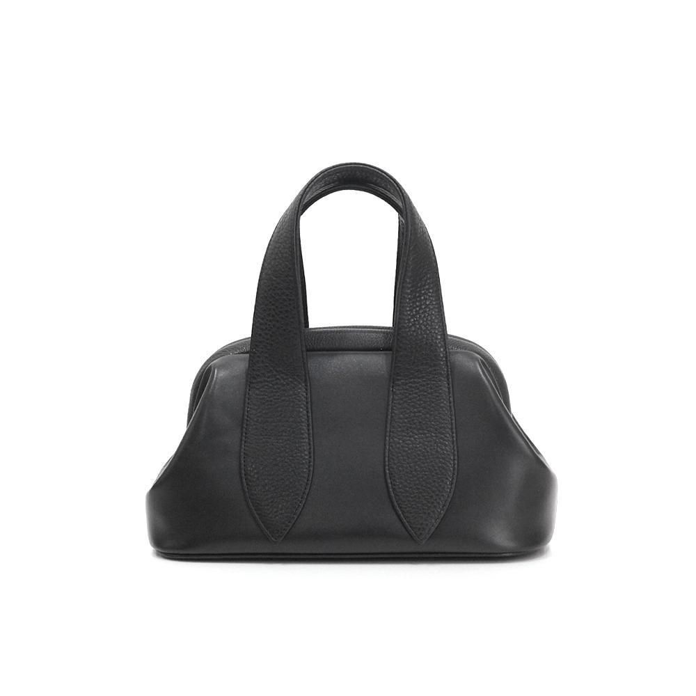 ポンタタ POMTATA バッグ P2544 FL TOTE S レザートートバッグ ブラック 121-3791 大きく開く 無地 鞄 がま口 トート シンプル スーツ ビジネス お仕事 ハレの日 入学式 卒業式 行事 大人 人気 オケージョン