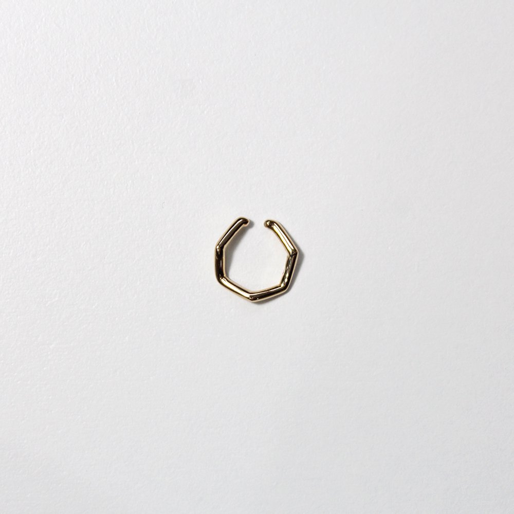 イヤーカフ 七角形 ゴールド S NNK-EC01S-SVGP siki シキ レディース 結婚式 2次会 ドレス 衣装 イヤカフ ノンホール ギフト 記念日 アクセサリー ジュエリー 20代 30代 40代 50代 プチギフト お祝い 買いまわり プレゼント