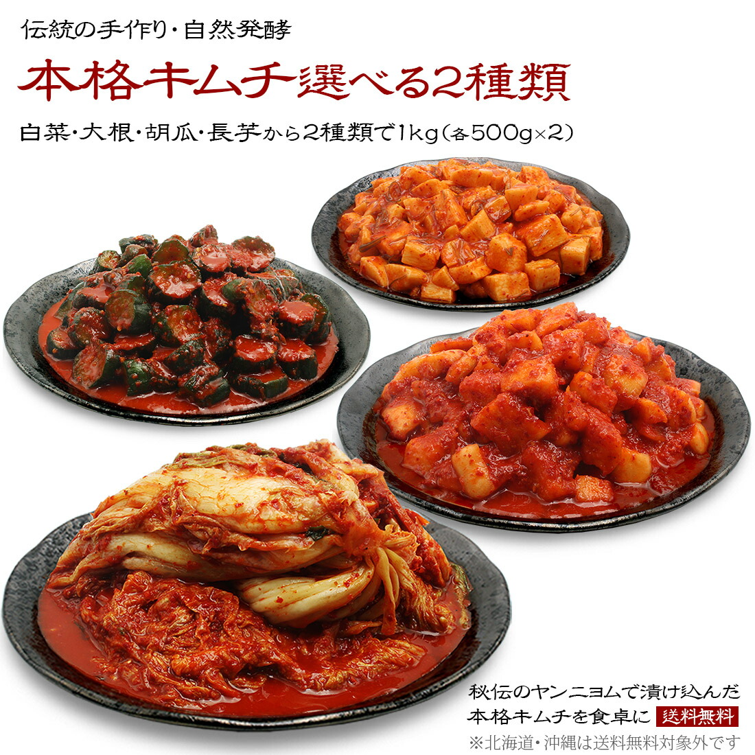白菜キムチ500g× キャベツ500g × 干し大根500g×唐辛子酢味噌300 白菜キムチ500g× キャベツ500g × 干し大根500g×唐辛子酢味噌300