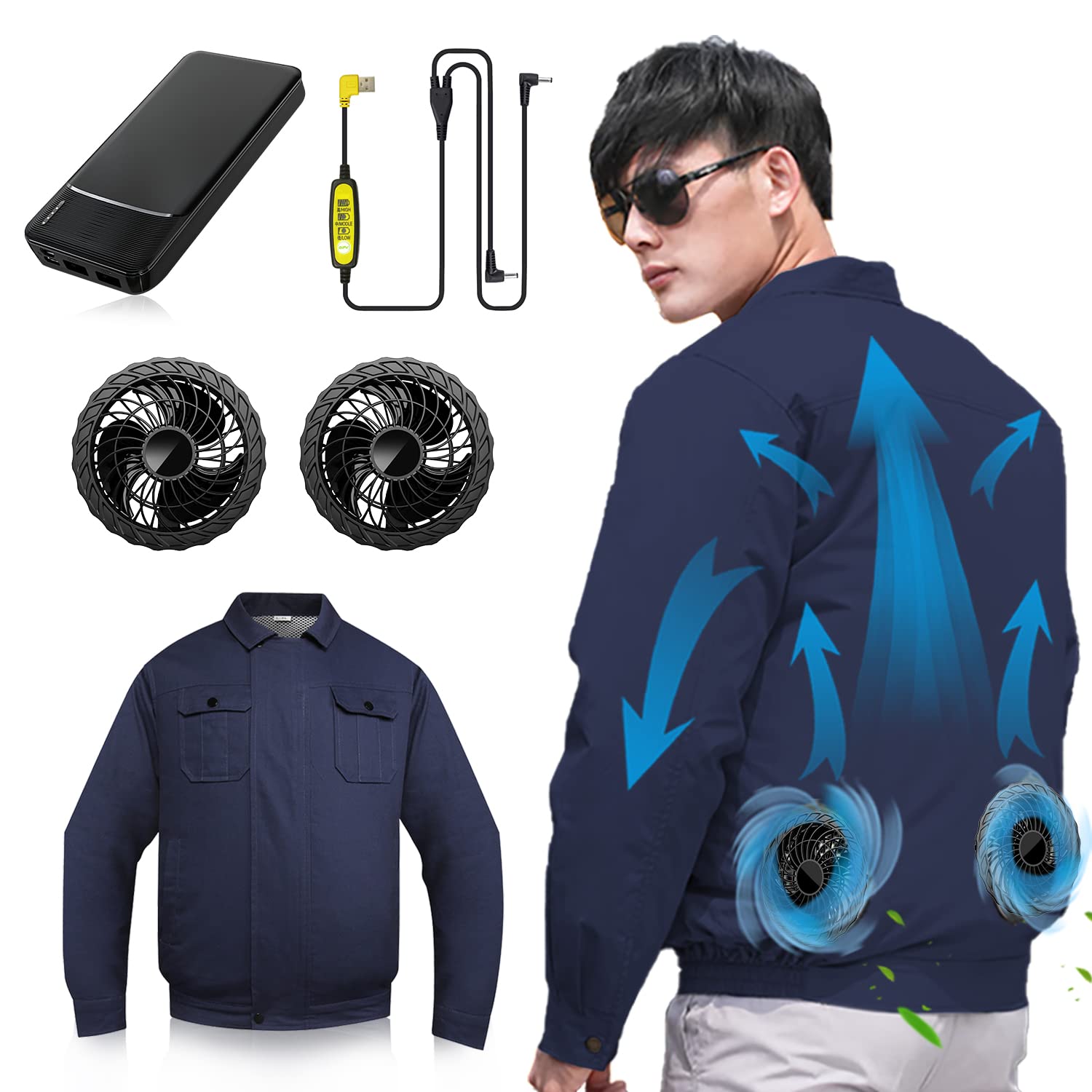 楽天市場】Mactilo 空調作業服 ファン付き作業服 33V高