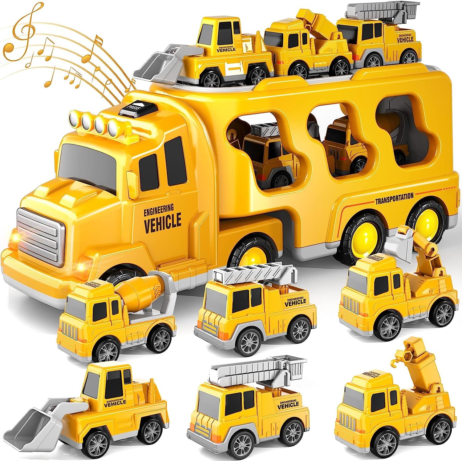 楽天市場】FUN LITTLE TOYSカーキャリア12 in 1建設トラック(約