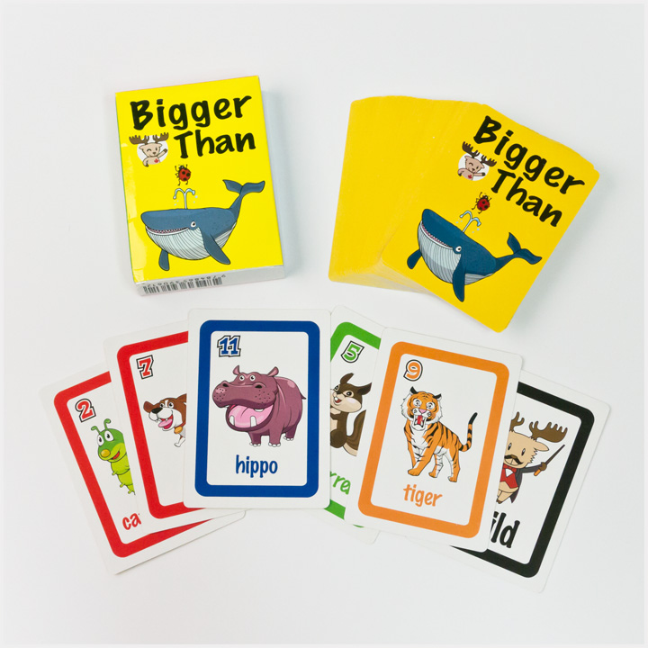 楽天市場 英語教材 Bigger Than Card Game ビッガーザンカードゲーム 動物単語 英単語 カードゲーム 送料無料 家庭学習 自宅学習 家庭 自宅 学習 英語伝 Eigoden