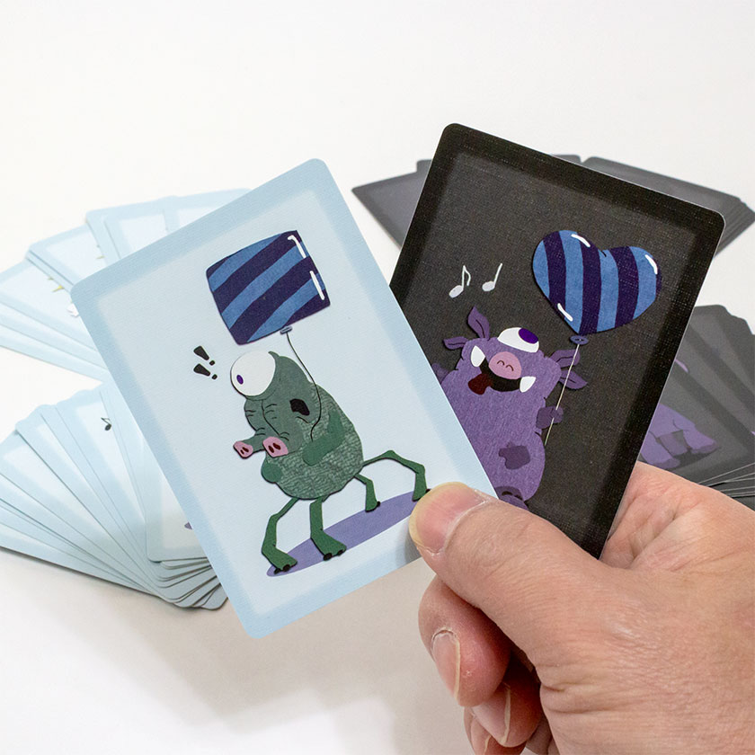 楽天市場 英語 カード 知育玩具 Kav S Elt Games Monsters With Balloons カードゲーム 送料無料 モンスター 神経衰弱 英語教材 動詞 形容詞 英会話教材 怪物 化け物 かるた 怪獣 小学生 小学校 4歳 5歳 6歳 7歳 誕生日プレゼント プチギフト 家庭学習 自宅 学習