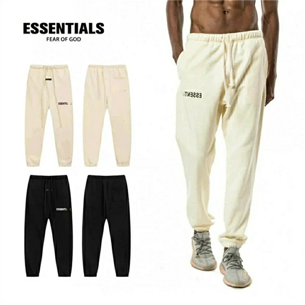 ESSENTIALS エッセンシャルズ パンツ フロントロゴ ビッグパンツ 長ズボン パンツ 男女兼用 オーバーサイズ