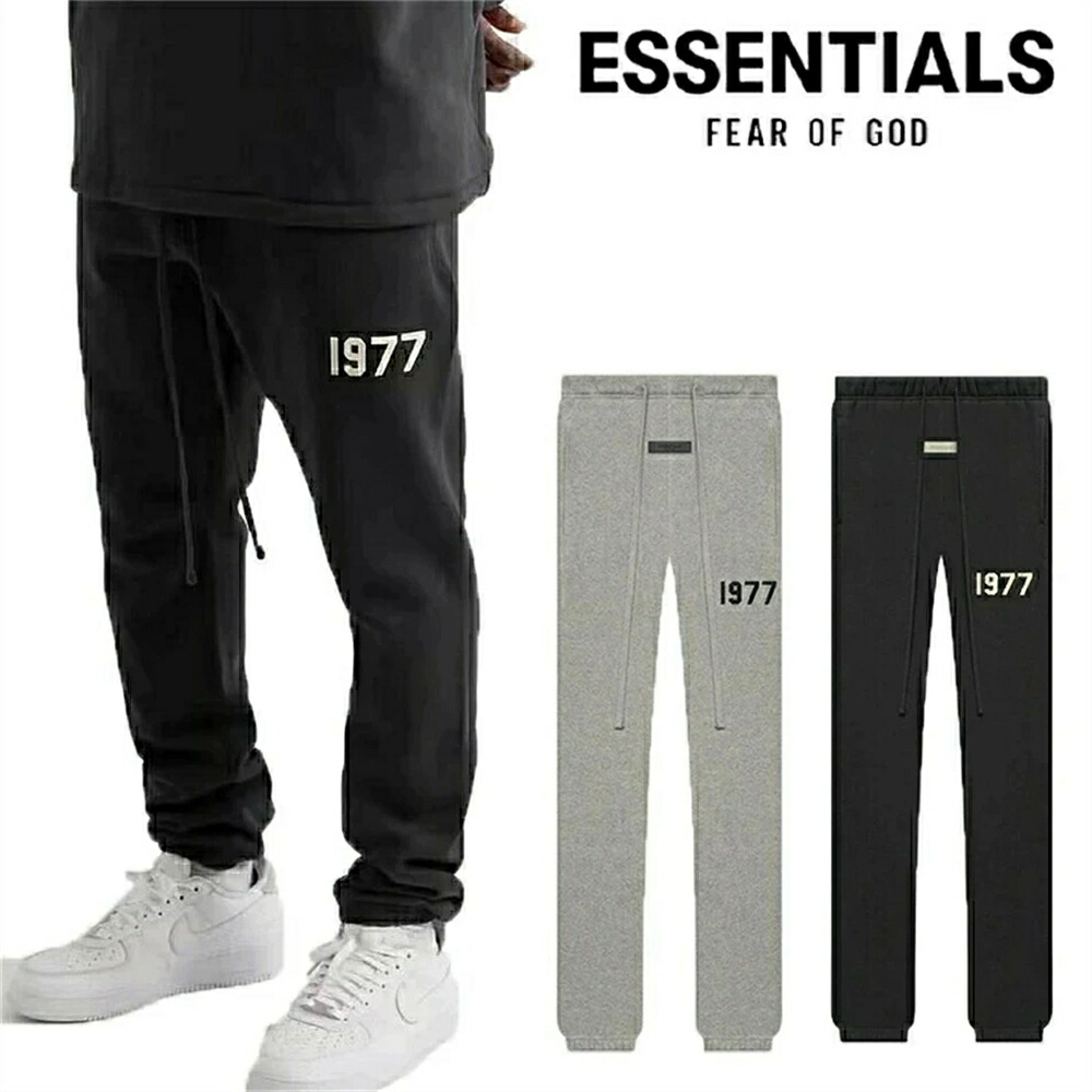 「継続期間制限事項割引き販売」ESSENTIALS エッセンシャルズ ズボン下 1977ロゴタイプズボン下 スウェットパンツ 長ズボン ズボン下 男女兼用 新品 メンズファッション-トップス