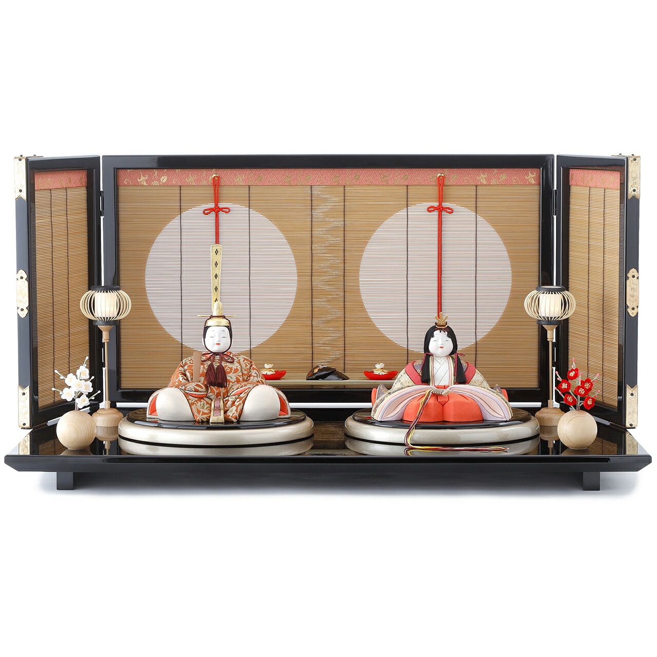 楽天市場】【東玉】ひな人形 木目込人形 親王飾り 鈴木賢一 天平・梅