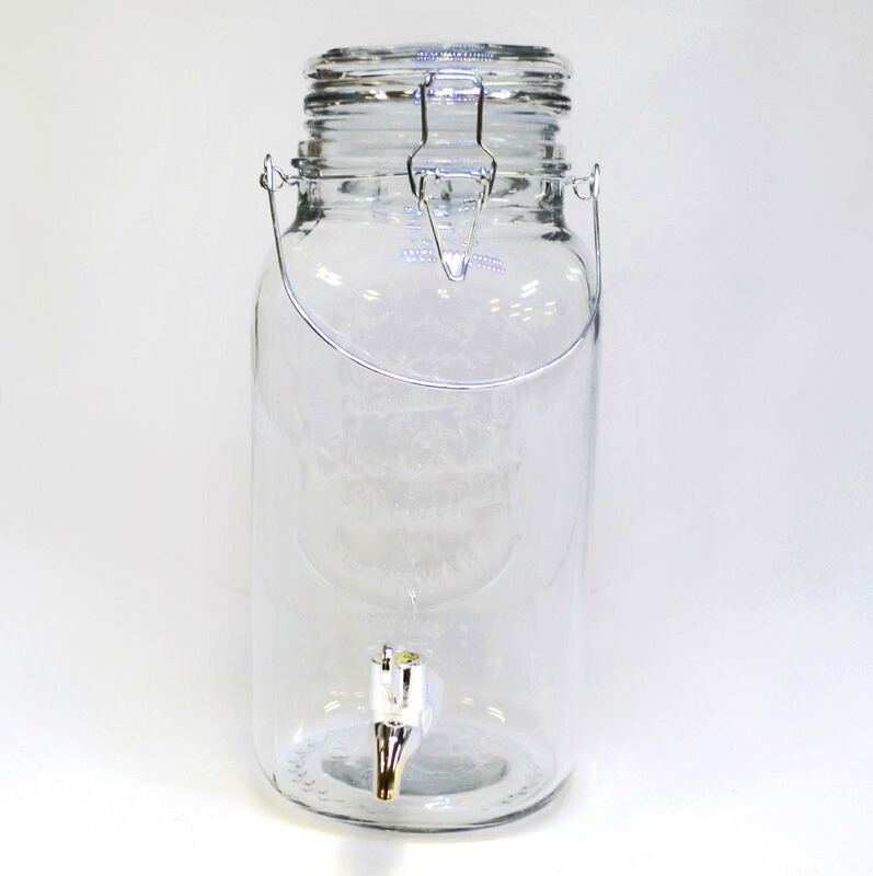 楽天市場】ガラス製 ドリンクサーバー6L (204704) 給水 レモン水