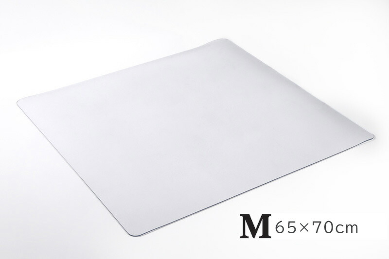 床 保護 マット Mサイズ 65×70cm 厚さ3mm クリア 冷蔵庫 フローリング シート デスクマット 透明 キズ 凹み へこみ防止  最大45%OFFクーポン