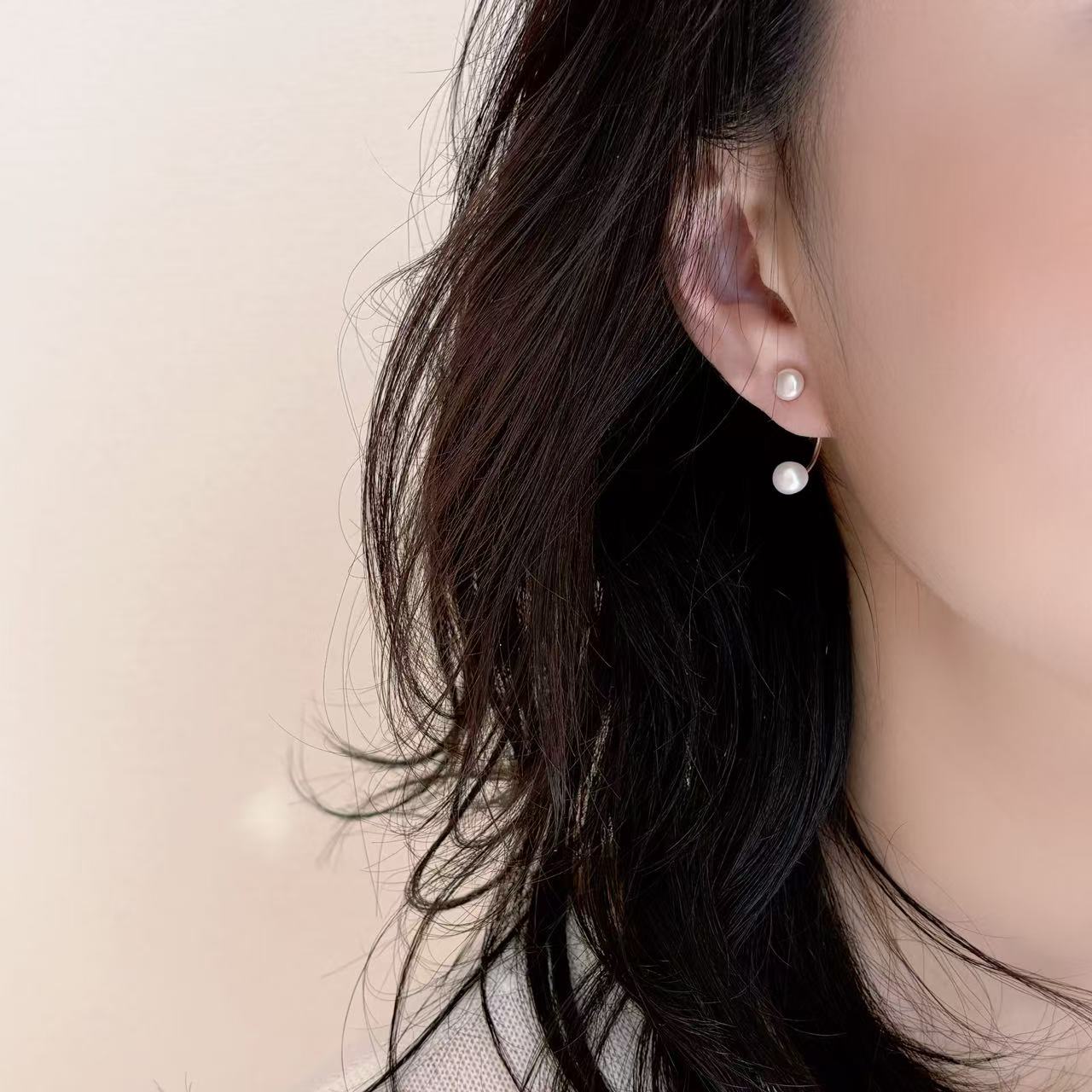 楽天市場】ピアス 金属アレルギー 淡水パール ピアス 2WAY シンプル