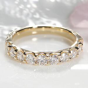 楽天市場】K18PG ダイヤモンド ハーフ エタニティリング【0.7ct