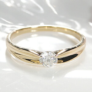 K18YG 一粒ダイヤモンドリング【0.3ct】大粒ダイヤ!スタイリッシュなフォルムが魅力【送料無料】【刻印無料】【代引手数料無料】【品質保証書】イエローゴールド ダイヤリング ダイアリング ダイアモンドリング 指輪 レディース ジュエリー プレゼント 大粒 ring 18金|Eimys World