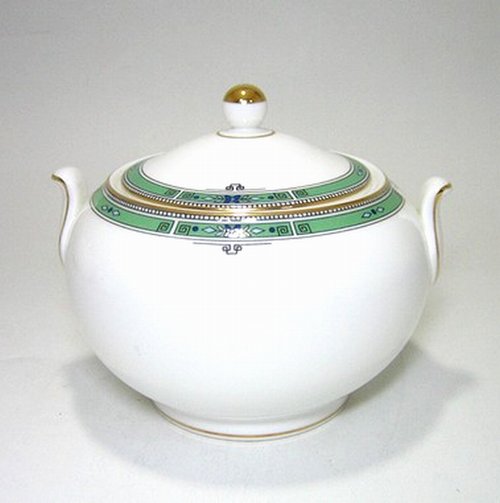 ウェッジウッド 英国製 【ジェード・壷ロゴ】 シュガーポット|輸入洋食器店アイン 店