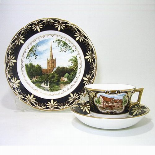 楽天市場】ウェッジウッド・英国製 クラリスクリフ 橋の畔の家 マイ