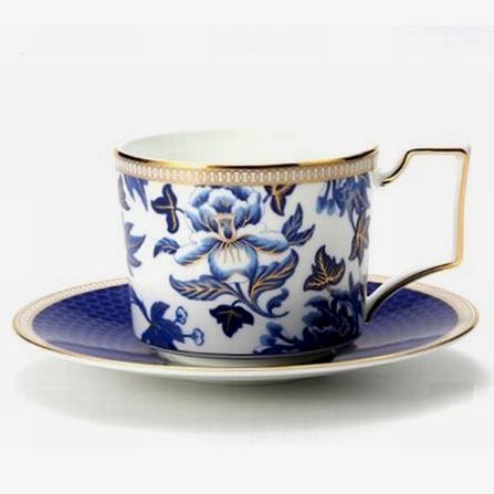 ウェッジウッド 【ハイビスカス】 紅茶優勝杯＆平円盤  差し上げ物箱付 C/S