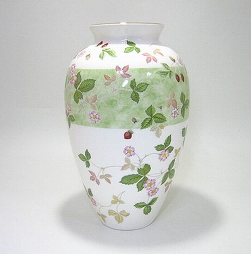 楽天市場】ウェッジウッド ジャスパー フォリア ベース 31cm ミンク