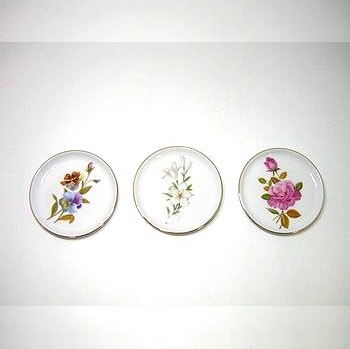 フュルステンベルグ　ブントブルーメ 10cmプレート 3ピース・セット｜輸入洋食器店アイン　店