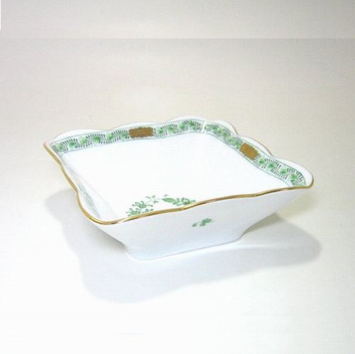 ヘレンド・インドの華  FV  12糎  四角い どんぶり鉢  188 食器・カトラリー・グラス-キッチン用品・食器・調理器具-食器